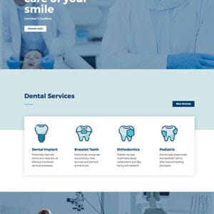 dentica dental clinic elementor template kit