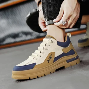 Leedoo Sepatu Casual Pria Sneakers Sepatu Kerja Pria Kulit High Trendy Shoes Original Dewasa MR603