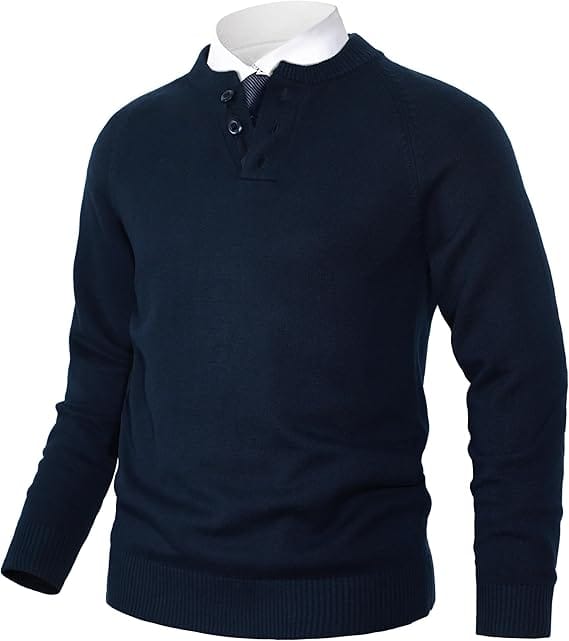Sweater katun lembut dengan desain slim fit dan ribbed hem